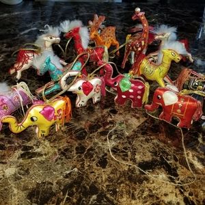 Vintage Satin Christmas Tree Decoration Orna